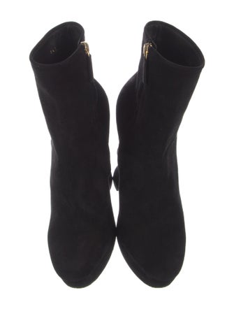 Salvatore Ferragamo Suede Sock Boots