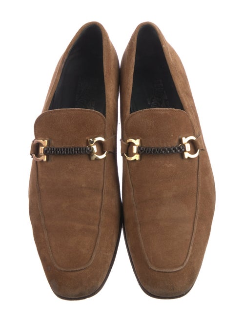 Salvatore Ferragamo Suede Dress Loafers