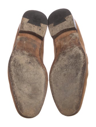 Salvatore Ferragamo Suede Dress Loafers