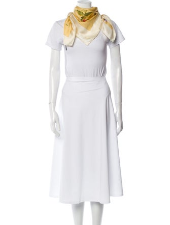 Salvatore Ferragamo Silk Floral Print Scarf