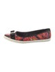 Salvatore Ferragamo Leather Printed Ballet Flats