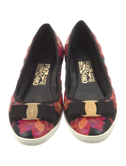 Salvatore Ferragamo Leather Printed Ballet Flats