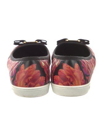 Salvatore Ferragamo Leather Printed Ballet Flats