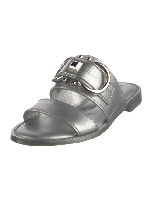 Salvatore Ferragamo Gancini Logo Rubber Slides