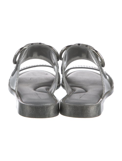 Salvatore Ferragamo Gancini Logo Rubber Slides