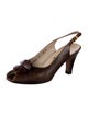 Salvatore Ferragamo Leather Slingback Pumps