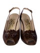 Salvatore Ferragamo Leather Slingback Pumps