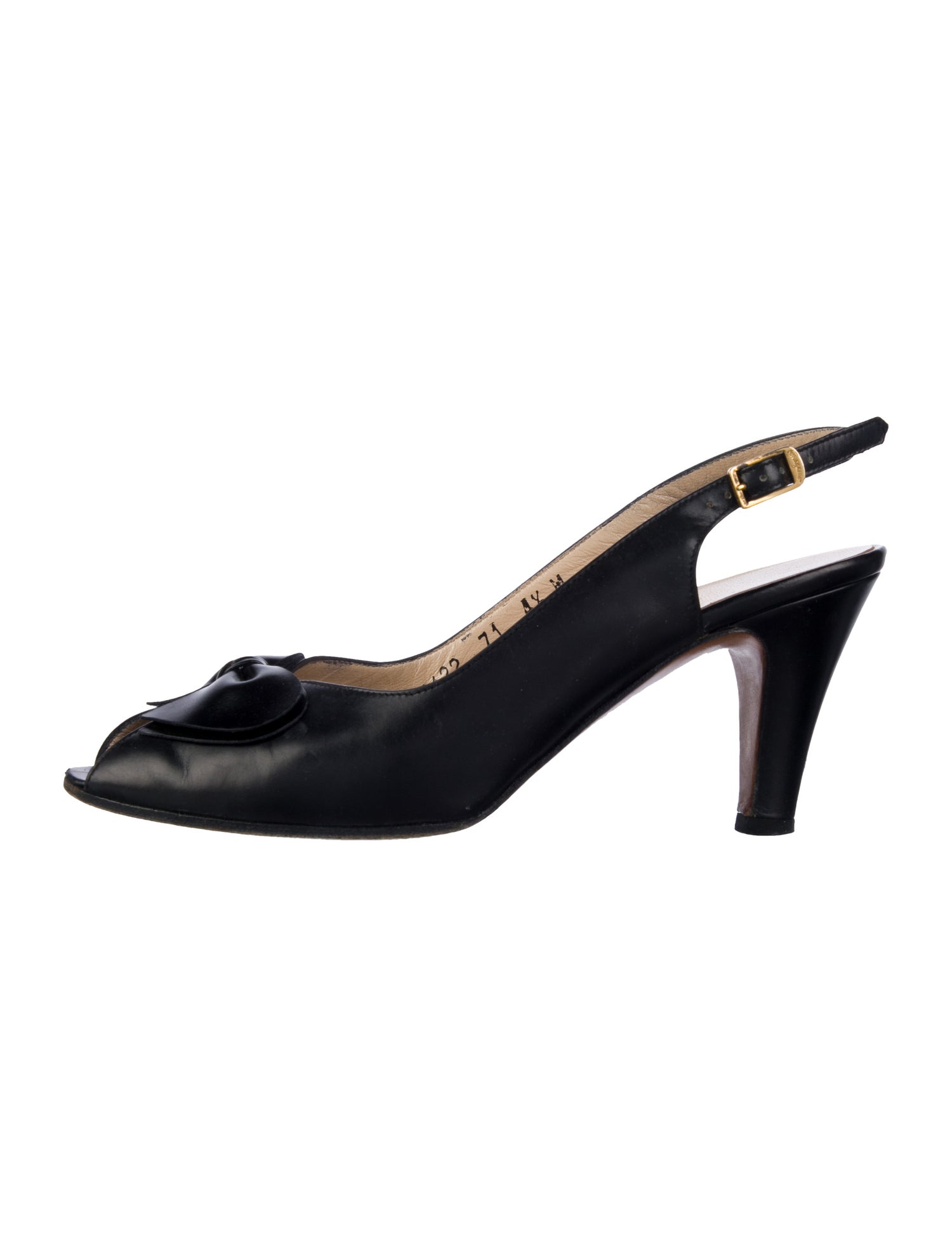Salvatore Ferragamo Leather Slingback Pumps