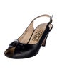 Salvatore Ferragamo Leather Slingback Pumps