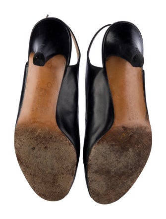 Salvatore Ferragamo Leather Slingback Pumps