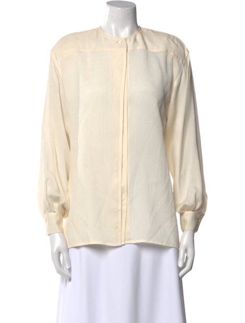 Salvatore Ferragamo Silk Crew Neck Blouse