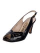 Salvatore Ferragamo Patent Leather Slingback Pumps