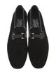 Salvatore Ferragamo Gancini Logo Velvet Slippers