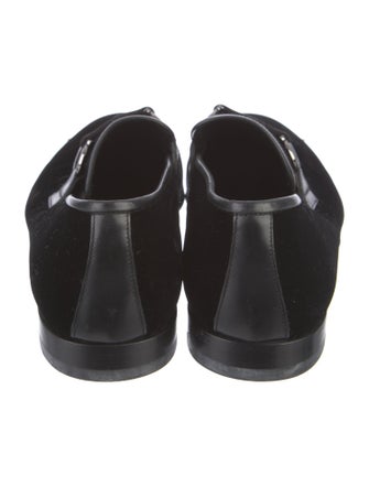 Salvatore Ferragamo Gancini Logo Velvet Slippers