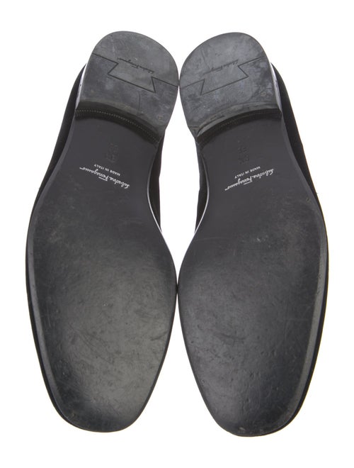 Salvatore Ferragamo Gancini Logo Velvet Slippers