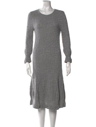 Salvatore Ferragamo Wool Midi Length Dress