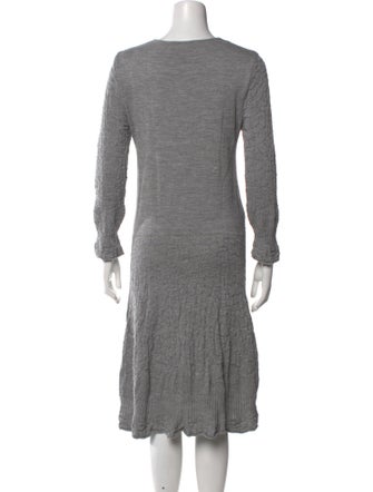 Salvatore Ferragamo Wool Midi Length Dress