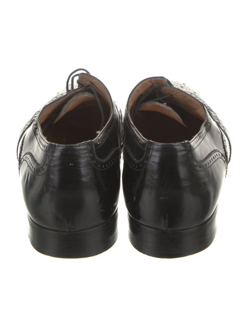 Salvatore Ferragamo Leather Lasercut Accents Brogues