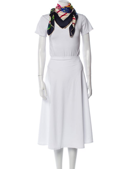 Salvatore Ferragamo Silk Floral Print Scarf