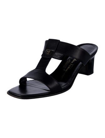 Salvatore Ferragamo Leather T-Strap Sandals