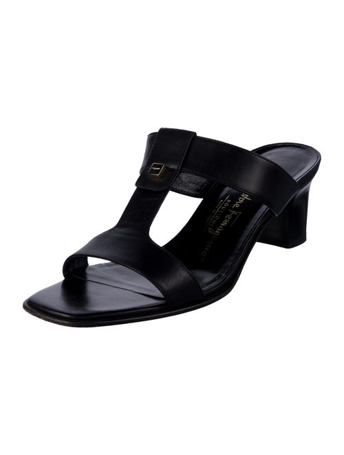 Salvatore Ferragamo Leather T-Strap Sandals