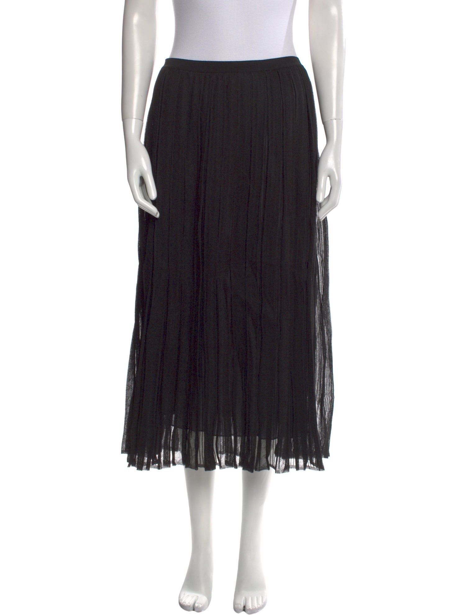 Salvatore Ferragamo Silk Midi Length Skirt