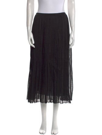 Salvatore Ferragamo Silk Midi Length Skirt