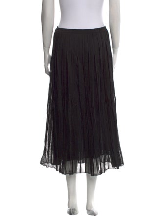 Salvatore Ferragamo Silk Midi Length Skirt