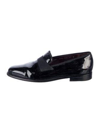 Salvatore Ferragamo Patent Leather Dress Loafers