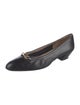 Salvatore Ferragamo Gancini Logo Leather Flats