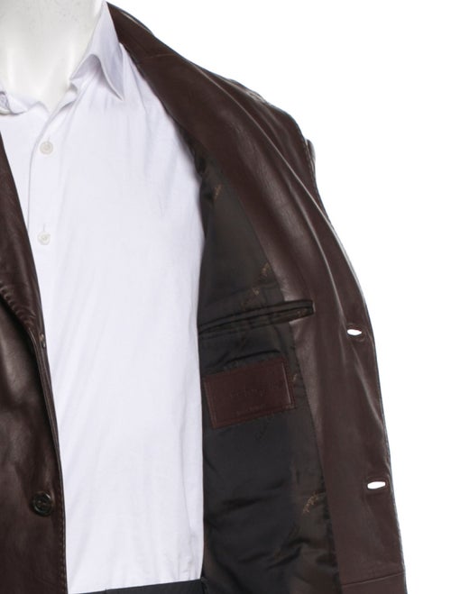 Salvatore Ferragamo Leather Overcoat