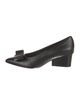 Salvatore Ferragamo Vara Bow Accent Leather Pumps