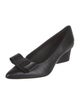 Salvatore Ferragamo Vara Bow Accent Leather Pumps