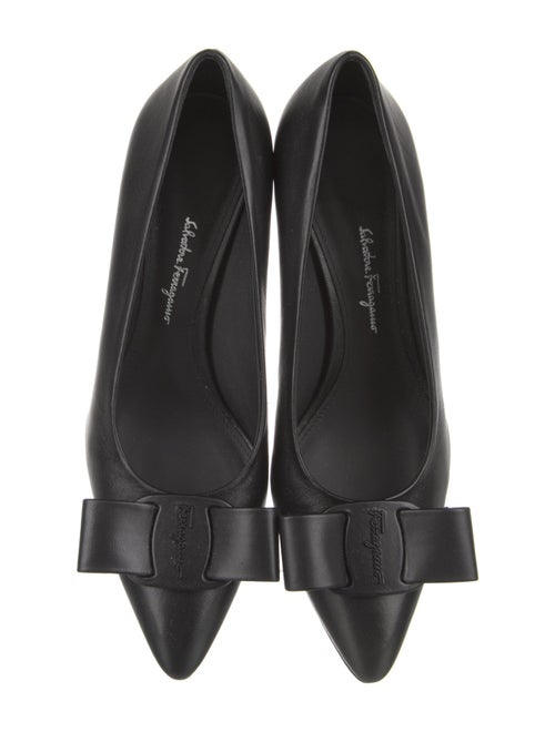 Salvatore Ferragamo Vara Bow Accent Leather Pumps