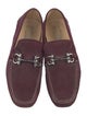Salvatore Ferragamo Gancini Logo Suede Moccasins