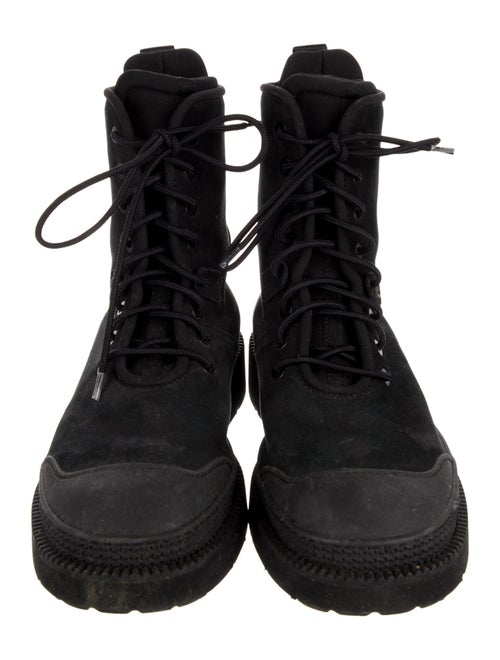 Salvatore Ferragamo Suede Combat Boots