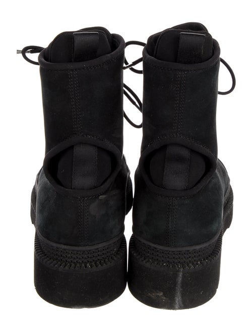 Salvatore Ferragamo Suede Combat Boots