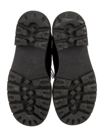 Salvatore Ferragamo Suede Combat Boots