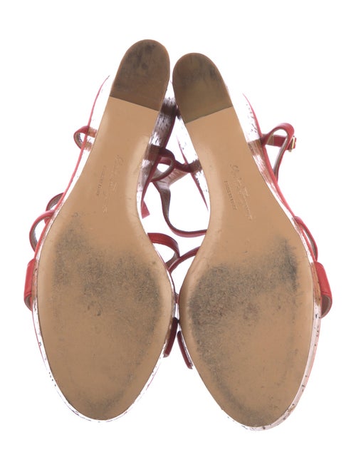 Salvatore Ferragamo Suede T-Strap Sandals