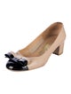 Salvatore Ferragamo Vara Bow Accent Leather Pumps