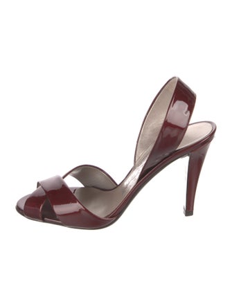 Salvatore Ferragamo Patent Leather Slingback Sandals