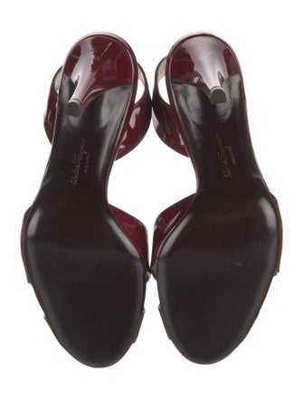 Salvatore Ferragamo Patent Leather Slingback Sandals