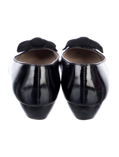 Salvatore Ferragamo Vara Bow Accent Patent Leather Flats