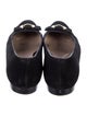 Salvatore Ferragamo Gancini Logo Suede Ballet Flats