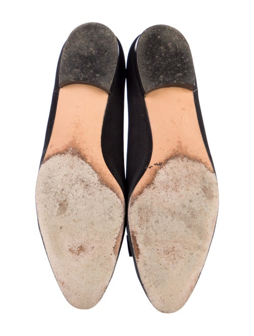 Salvatore Ferragamo Gancini Logo Suede Ballet Flats