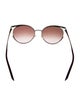 Salvatore Ferragamo Round Gradient Sunglasses