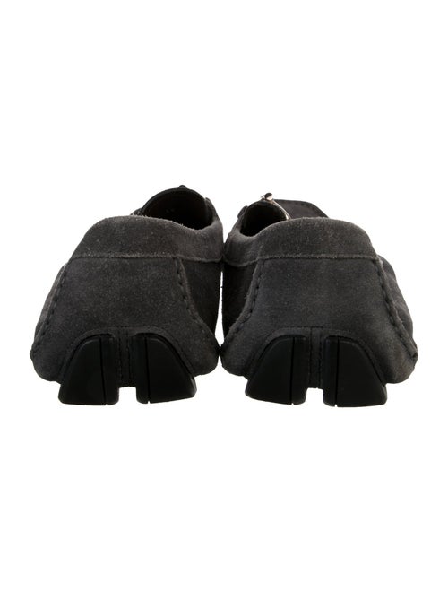 Salvatore Ferragamo Horsebit Accent Suede Drivers