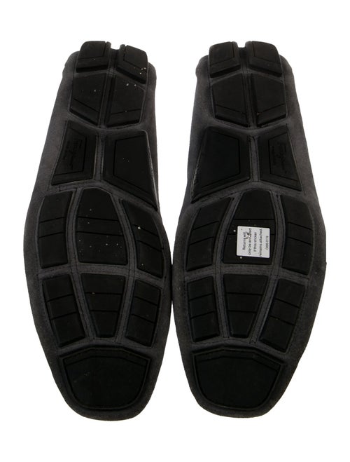 Salvatore Ferragamo Horsebit Accent Suede Drivers