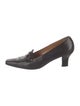 Salvatore Ferragamo Gancini Logo Embossed Leather Loafers