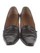 Salvatore Ferragamo Gancini Logo Embossed Leather Loafers